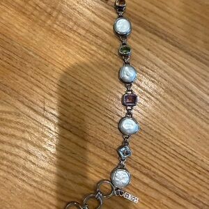 Elegant Silver and Pearl Bracelet